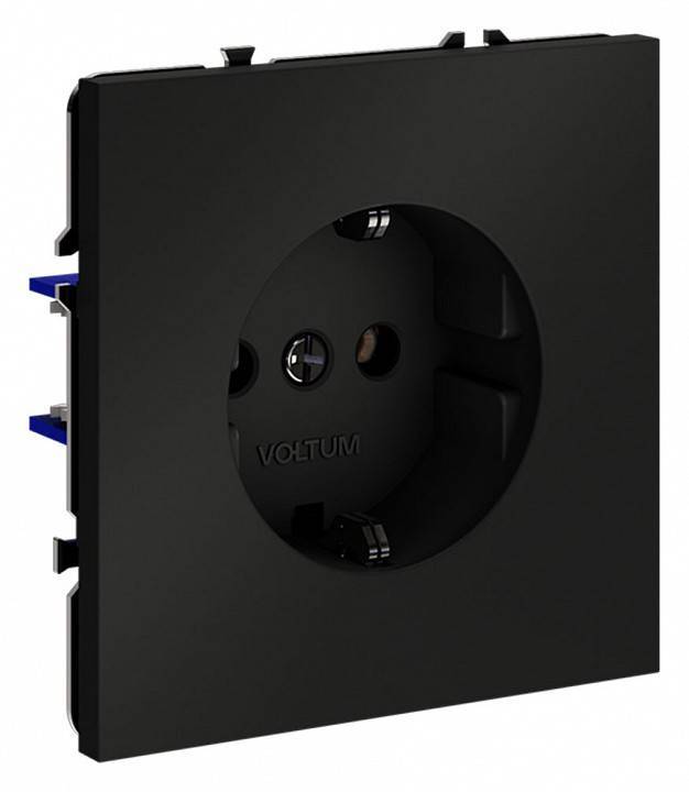 Розетка с заземлением, без рамки Voltum S70 VLS040108