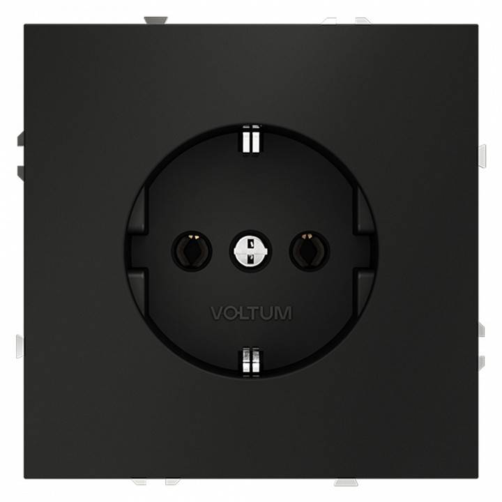 Розетка с заземлением, без рамки Voltum S70 VLS040108