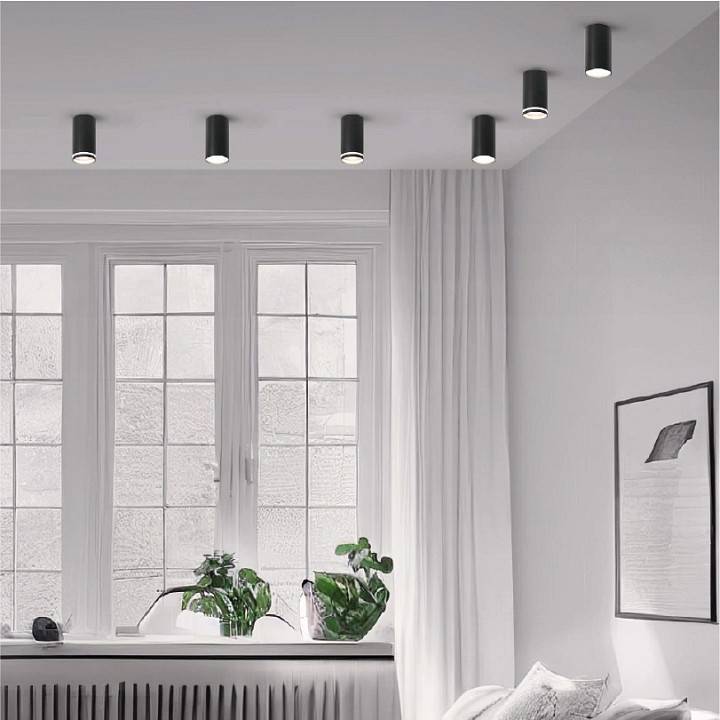 Накладной светильник Wolta BASIC WSL-GU10 WSL-GU10/01BL