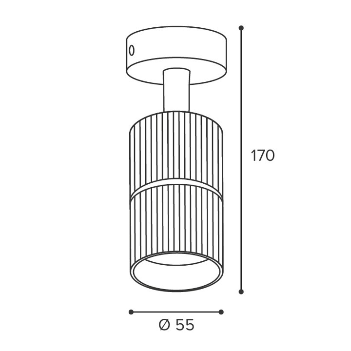 Накладной светильник Wolta NIMB WSL-GU10/18BG-2