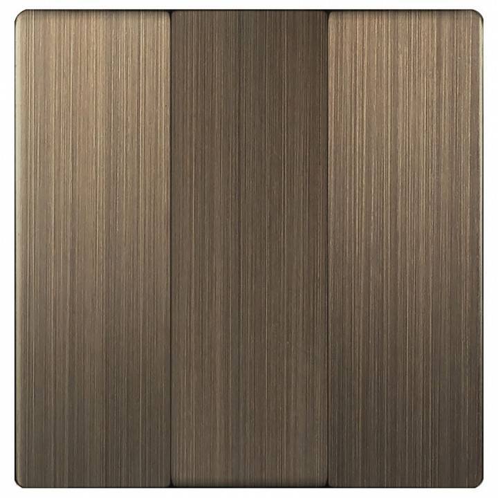 Клавиши для трехклавишного выключателя Werkel бронза WL12-SW-3G-CP