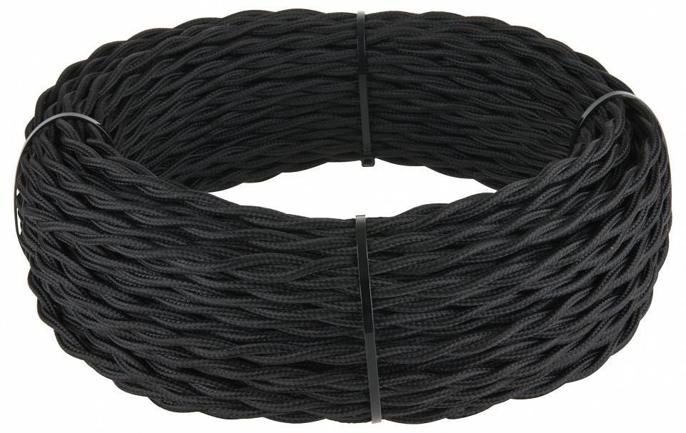 Провод электропитания Werkel Ретро 2х2,5 черный W6452608