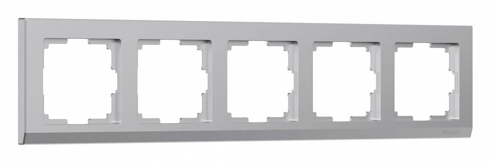 Рамка на 5 постов Werkel серебряный W0051806