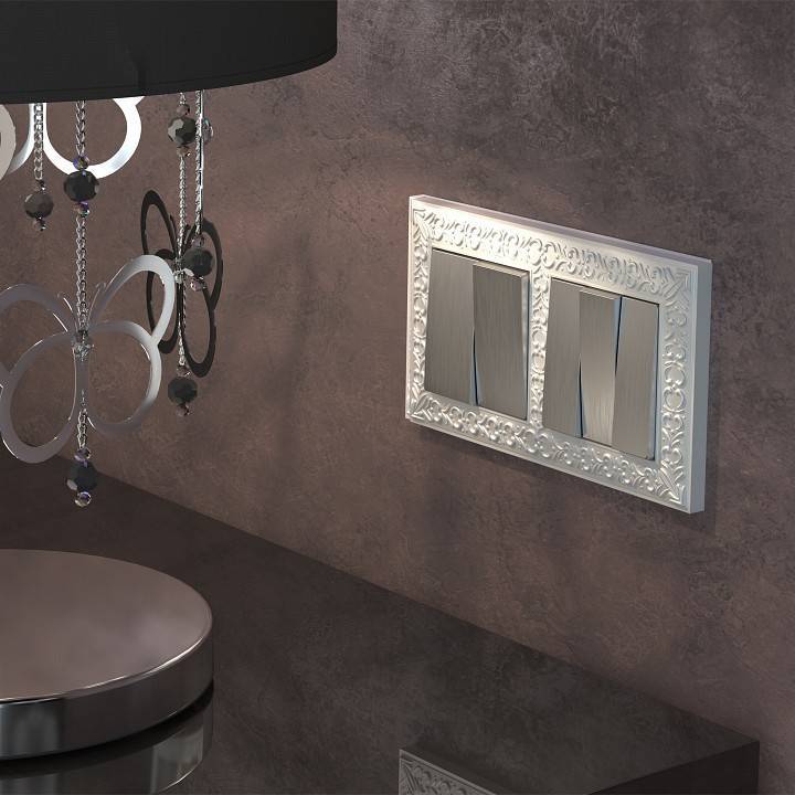 Выключатель двухклавишный без рамки Werkel W1120009