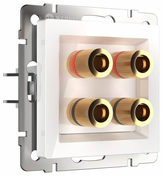 Розетка акустическая Werkel без рамки белая a051376