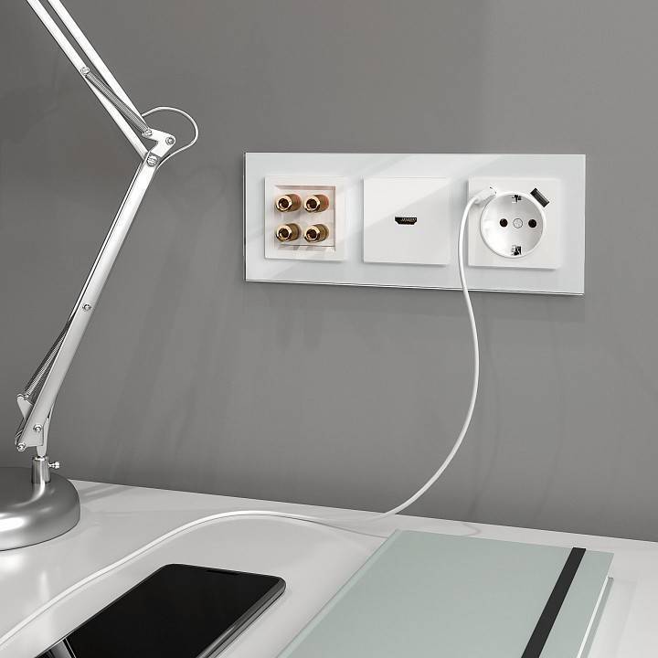 Розетка акустическая Werkel без рамки белая a051376