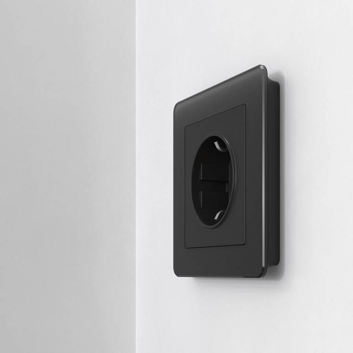 Рамка на 1 пост Werkel Acrylic черный W0012708