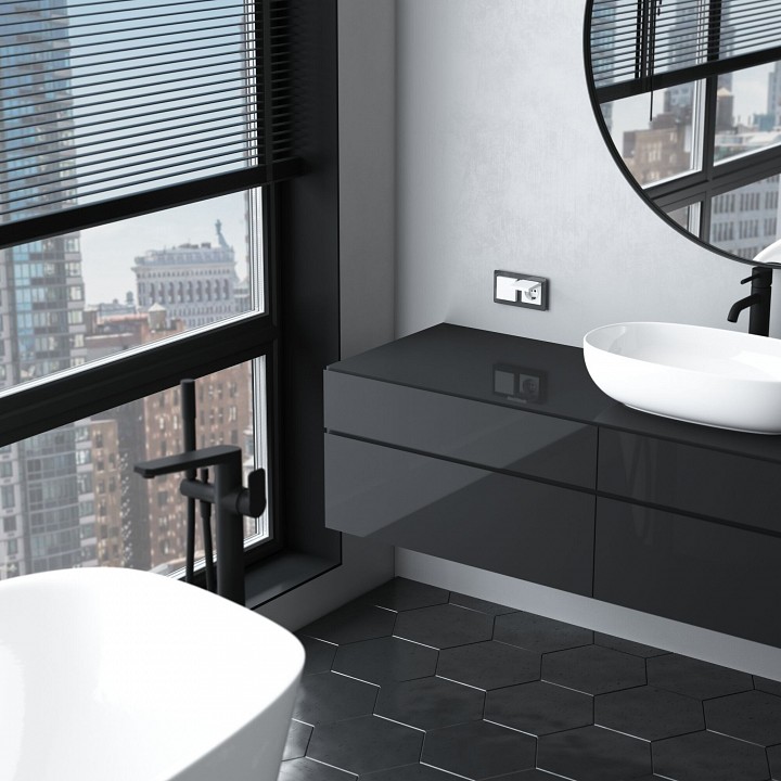 Розетка с заземлением и со шторкой, без рамки с крышкой Werkel  W1171261