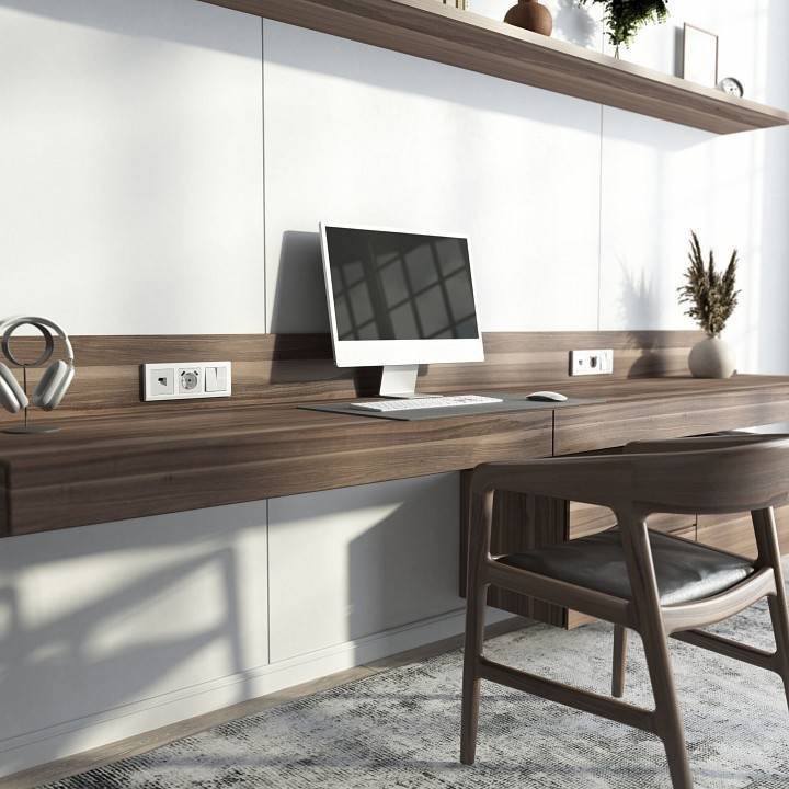 Розетка Ethernet RJ-45 и со шторками, без рамки Werkel белый W5120101