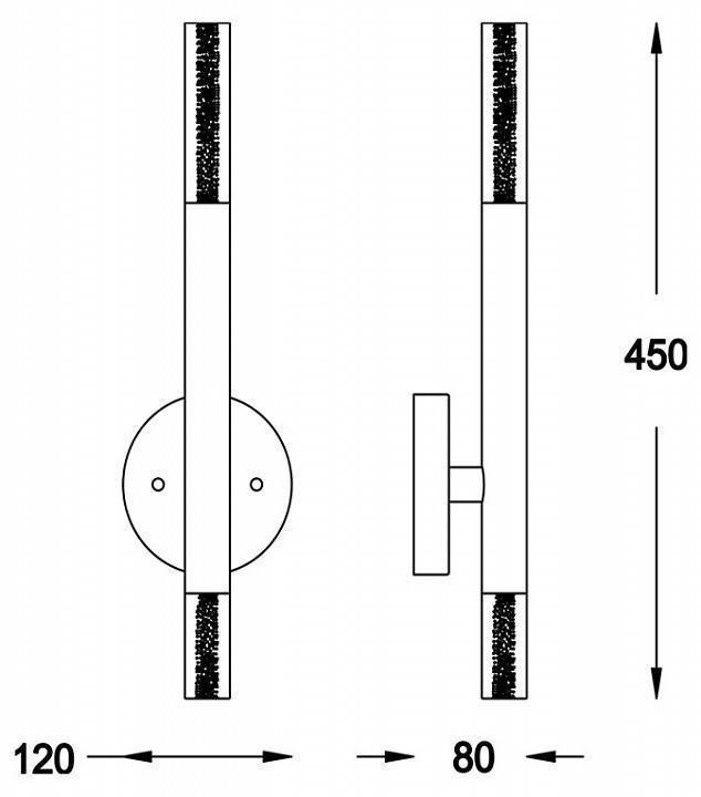 Бра Zuma Line Loya W0461-02E-S8S8