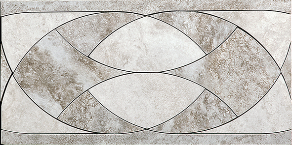 Бордюр Kerama Marazzi Триумф серый гидроджет 420х207 мм ID34