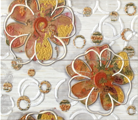 Панно Latina Ceramica Nubia Conjunto Biga Ocre комплект из 2 плиток 50х60 см БП000009762