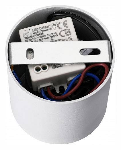 Накладной светильник iLedex Metrica 108-7W-D80-3000K-24DG-WH