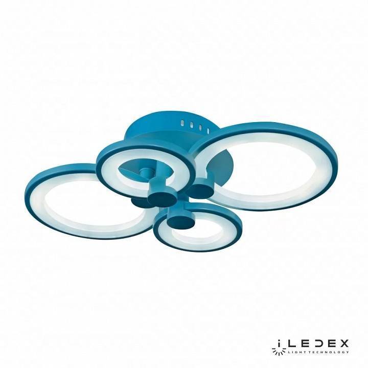 Потолочная люстра iLedex Ring синяя A001/4 BLUE