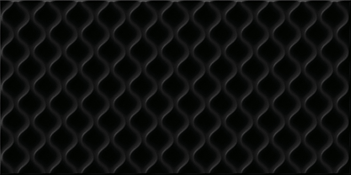 Плитка настенная Cersanit Deco рельеф черный 29,8x59,8 см DEL232D-60