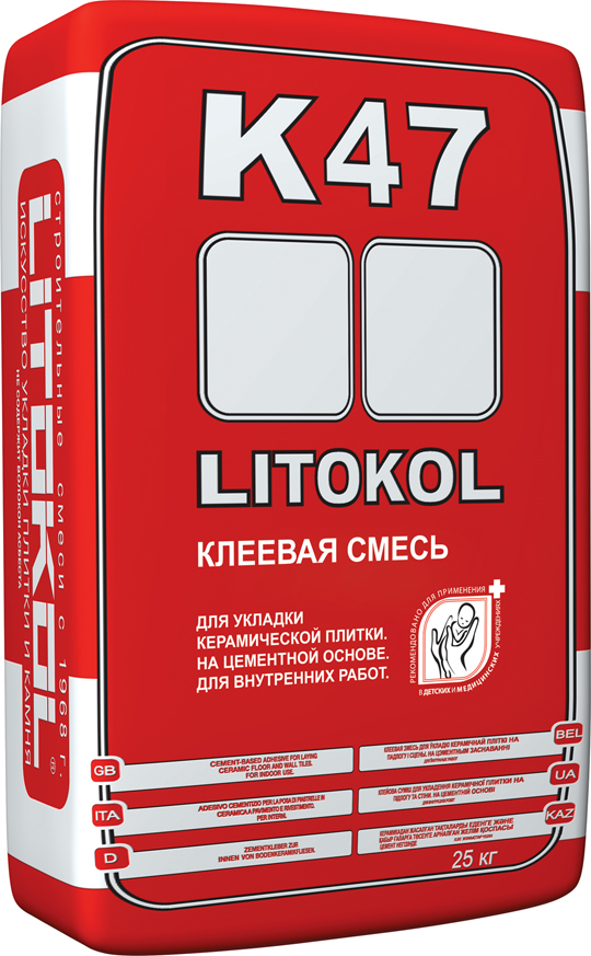 Клеевая смесь Litokol K47 25 кг х9000