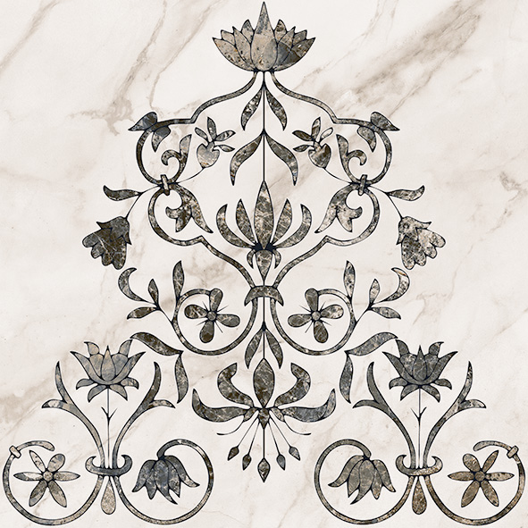 Декор напольный Керамин Каррара 3 тип 2 500х500 мм 9999096388