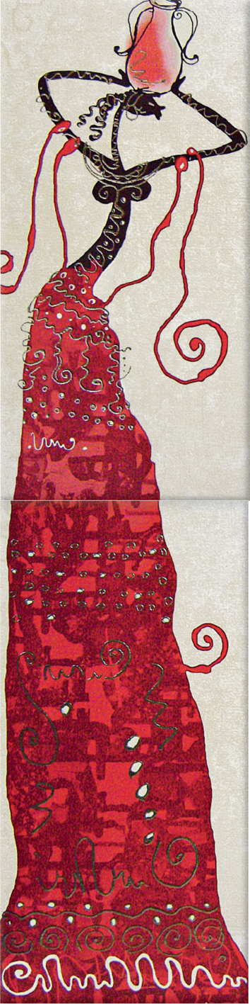 Панно Atem Lora 1 (из 2-х частей 29.5х59.5) 29.5х119 см х9999011166