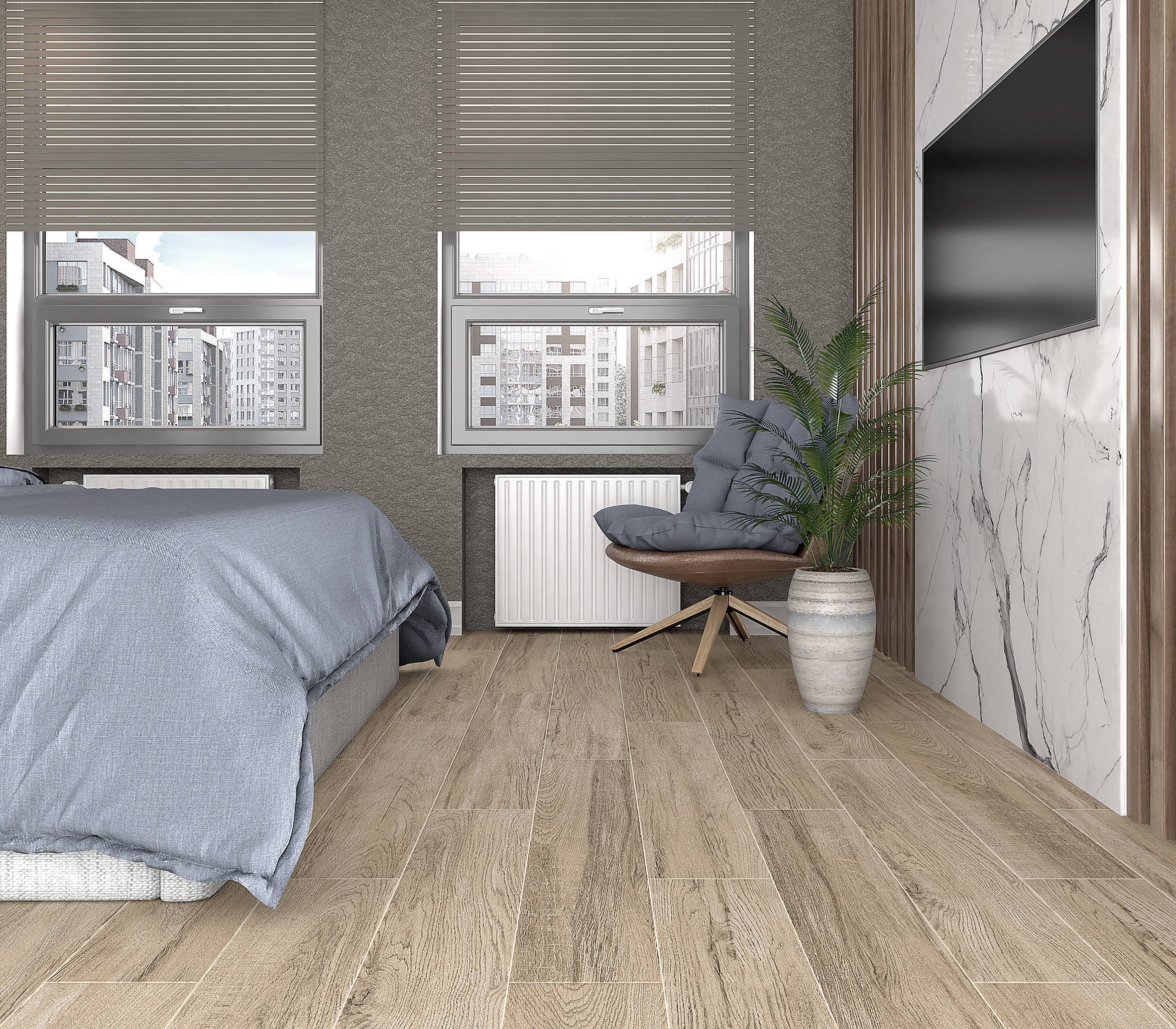 Керамогранит Laparet Rainwood табачный 19,6х119,5 см SG517320R