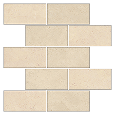 Мозаика Kerranova Marble Trend K-1003/LR/m13 Crema Marfil 30.7x30.7 см K-1003/LR/m13/307x307x10