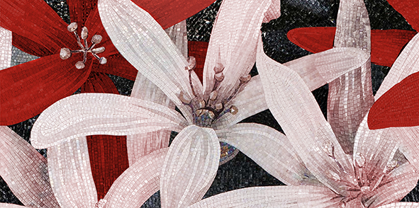 Декор Ceramica Classic April 2 бордо 25х50 см 04-01-1-10-05-47-216-2