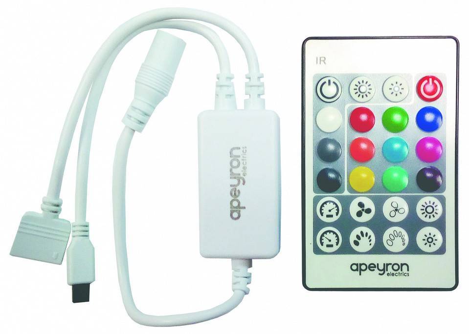 Контроллер-регулятор цвета RGBW с пультом ДУ Apeyron Electrics  04-29