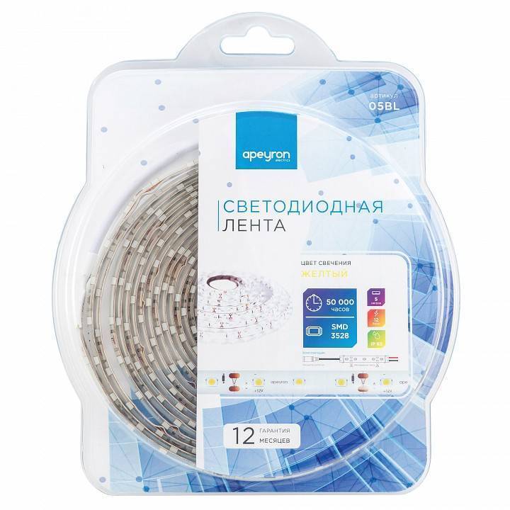 Лента светодиодная Apeyron Electrics Стандарт (в блистере) smd 3528 05BL
