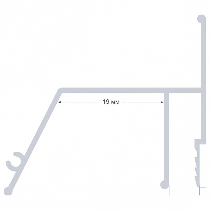 Профиль для контурной подсветки натяжного потолка Apeyron Electrics  08-60
