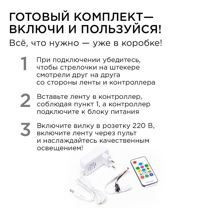 Комплект с лентой светодиодной Apeyron Electrics  10-95