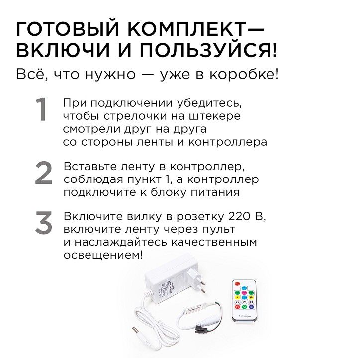 Комплект с лентой светодиодной Apeyron Electrics  10-96