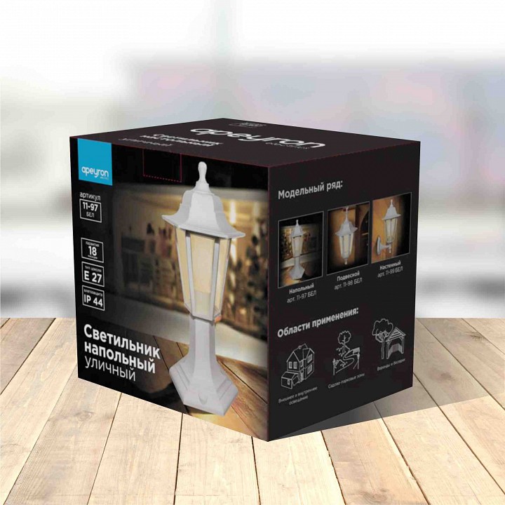 Торшер Apeyron 11-97 белый 11-97БЕЛ