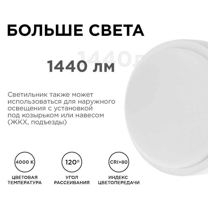 Накладной светильник Apeyron 28-14 LED 12 Вт