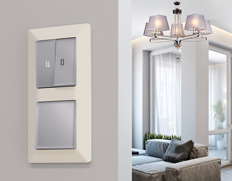 Рамка на 2 поста Ambrella Volt Line AF110332