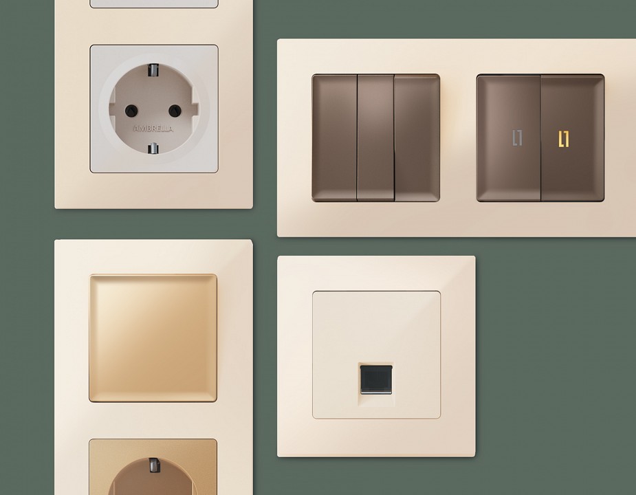 Рамка на 5 постов Ambrella Volt Techno AF220305