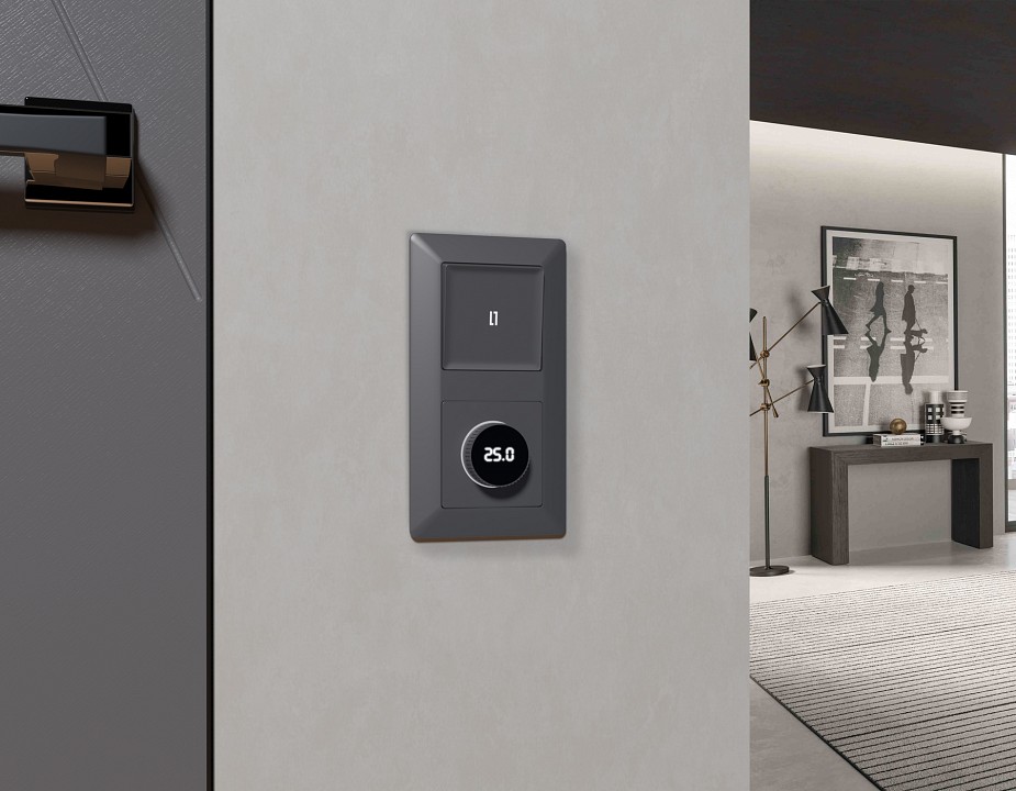 Накладка для терморегулятора электромеханического для теплого пола Ambrella Volt ALFA AP6558