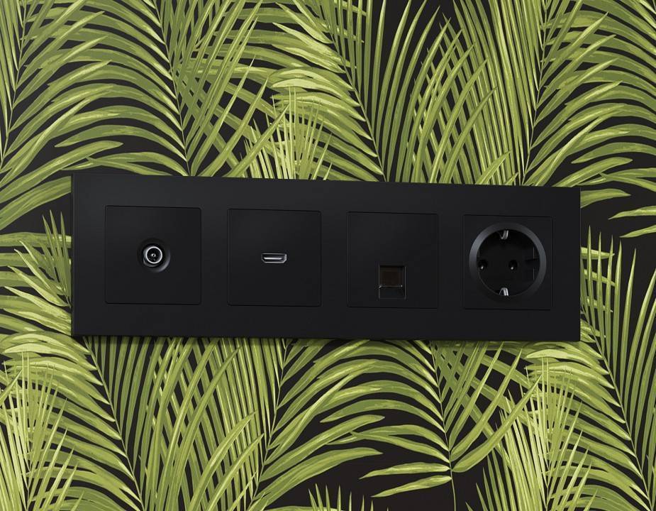 Накладка для ТВ-розетки Ambrella Volt Quant AP8130