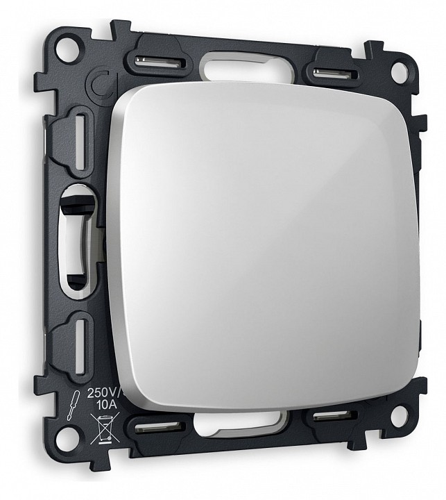 Выключатель перекрестный одноклавишный без рамки Ambrella Volt Quant MO401030