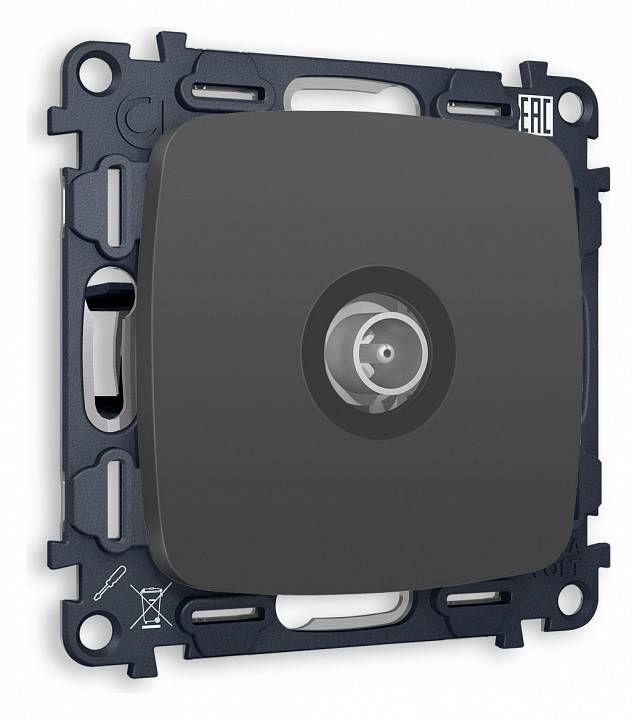 ТВ-розетка проходная без рамки Ambrella Volt Quant MO913030