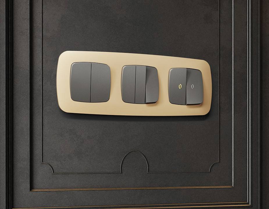 Рамка на 4 поста Ambrella Volt Ecta OF140604