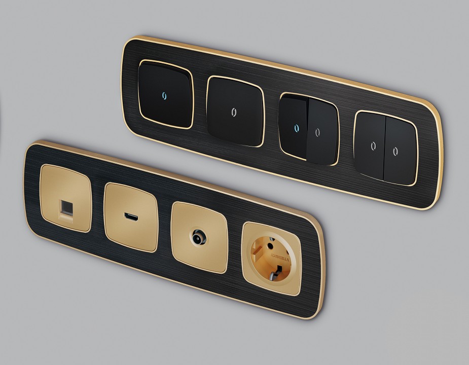 Рамка на 1 пост Ambrella Volt Coint OF640541