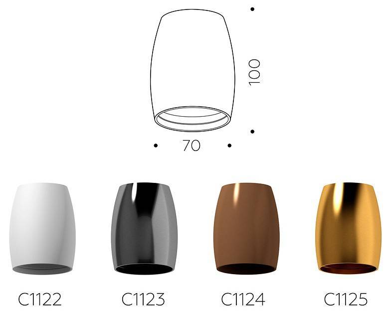 Накладной светильник Ambrella light DECO под лампу GU10 C1124