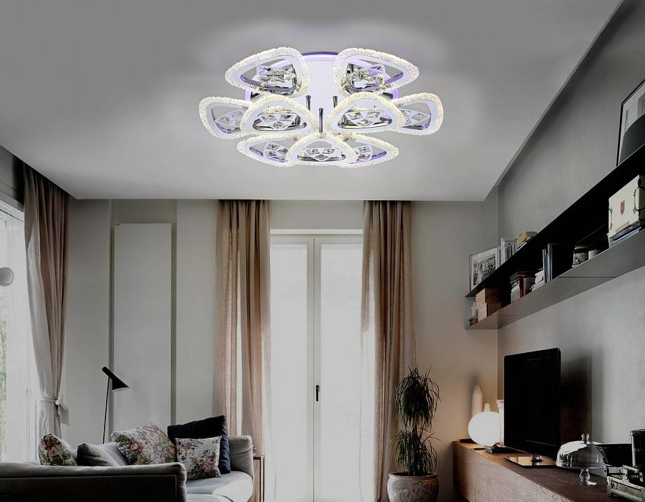 Потолочная светодиодная люстра Ambrella light FA FA2922 108 Вт с пультом FA2922