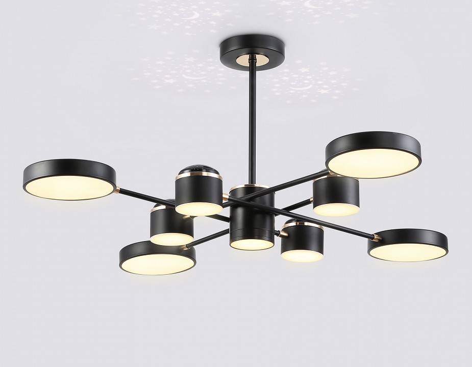 Люстра на штанге Ambrella light Fusion 9 ламп FL51629