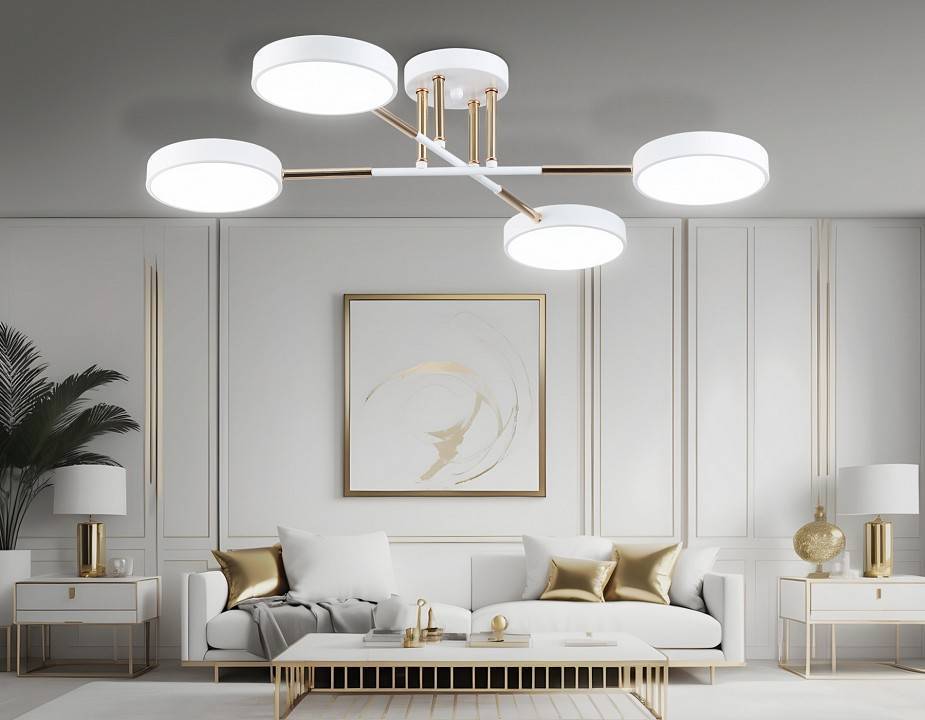 Люстра на штанге Ambrella light Fusion 11 ламп FL516331