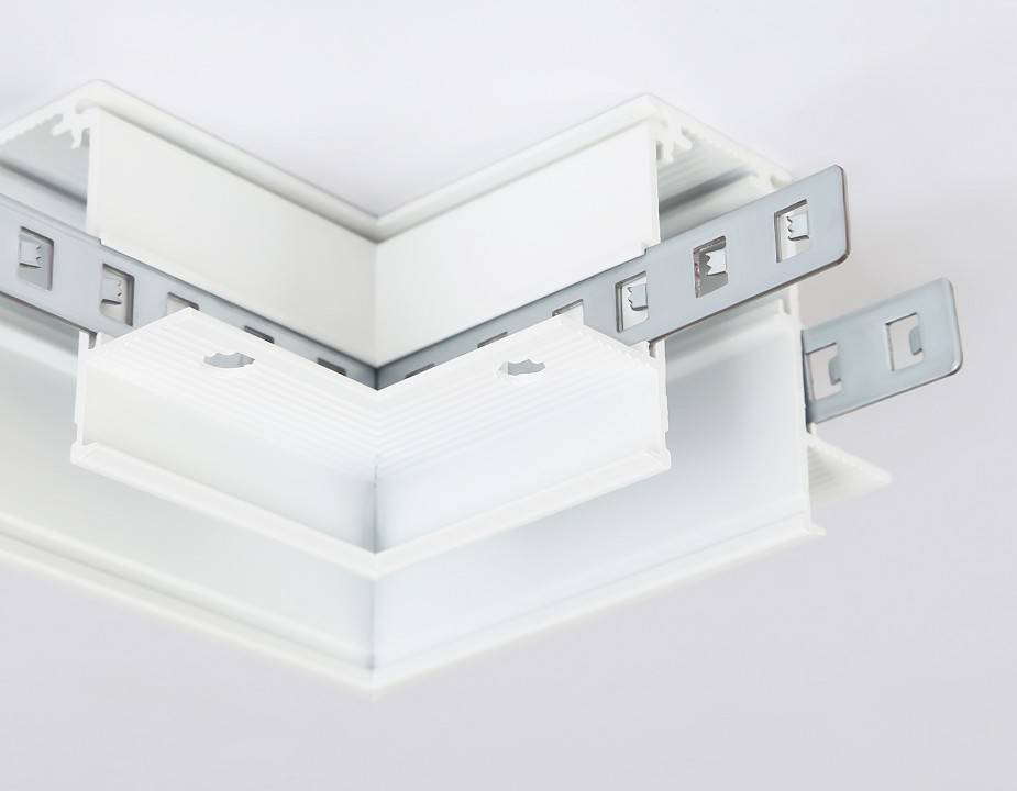 Соединитель угловой L-образный для встраиваемого трека Ambrella light GL GL3352