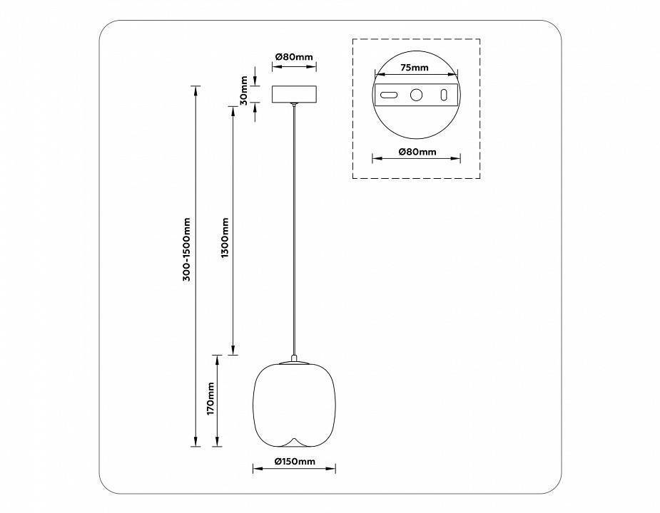 Подвесной светильник Ambrella light LH LH11091