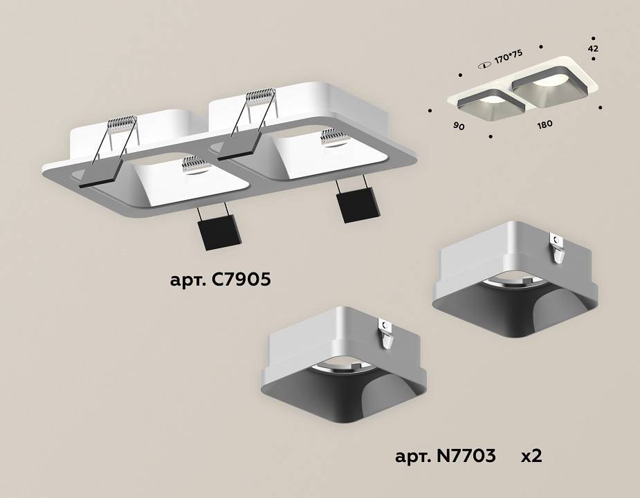 Встраиваемый светильник Ambrella Light XC XC7905003