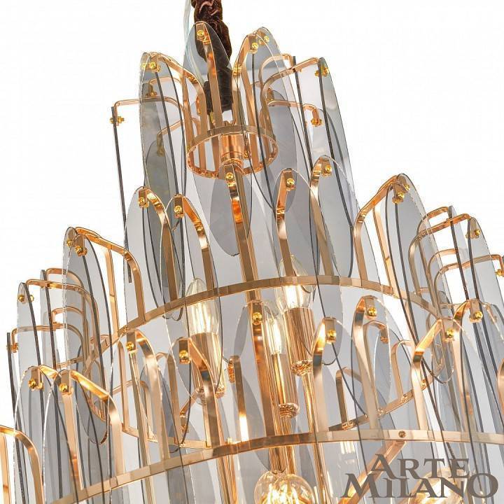 Подвесная люстра Arte Milano AM-7753B 25 ламп 1853B.D800.H1300.E14.25 G