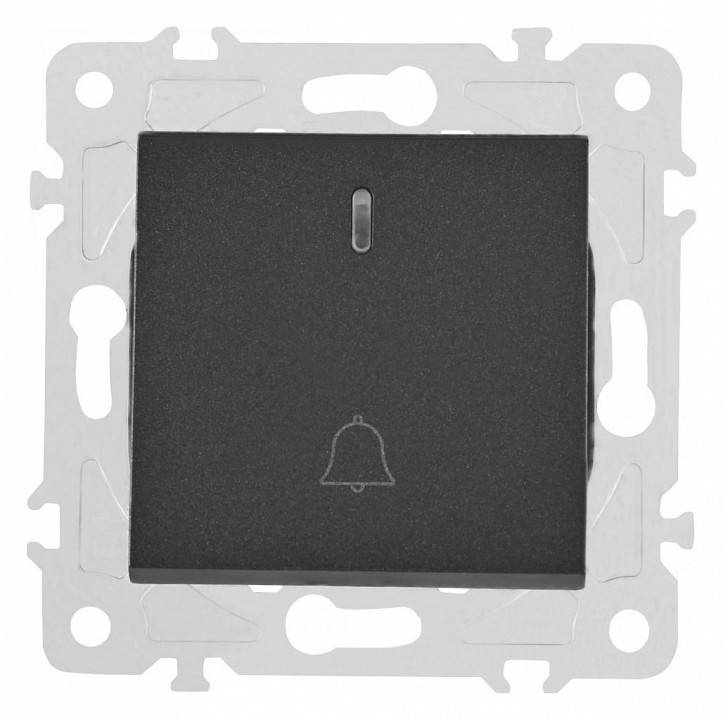 Кнопка звонка для жалюзи с подсветкой без рамки Arte Milano 203 203.37-1.black