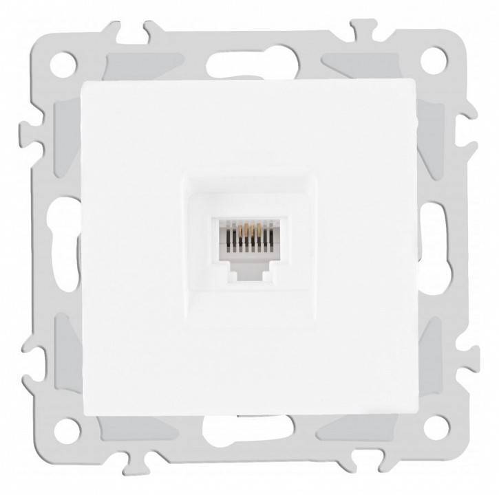 Розетка телефонная RJ-11 без рамки Arte Milano am-206 206.51-1.white